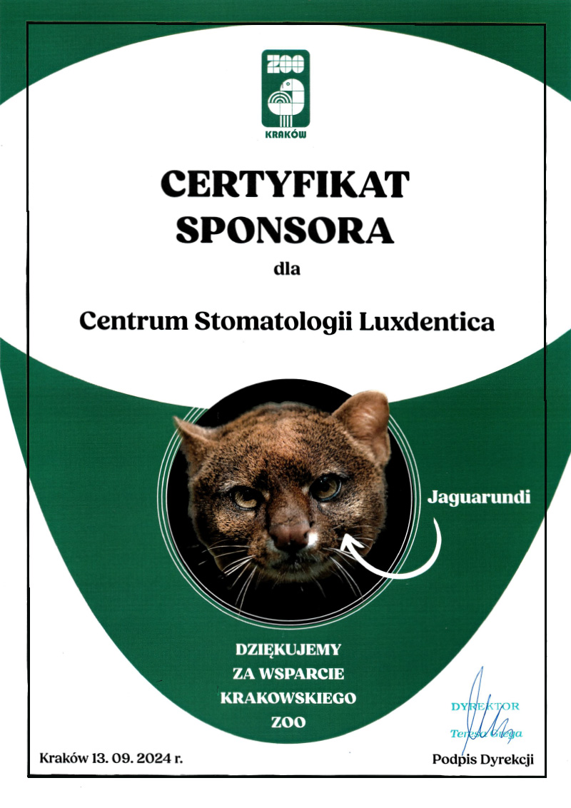 Certyfikat Sponsora